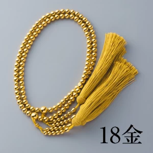 18金『本式108珠念珠』286g